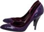 Gucci Vintage Pre-owned Satin heels Purple Dames - Thumbnail 3