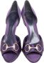 Gucci Vintage Pre-owned Satin heels Purple Dames - Thumbnail 2