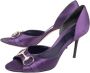 Gucci Vintage Pre-owned Satin heels Purple Dames - Thumbnail 3