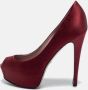 Gucci Vintage Pre-owned Satin heels Red Dames - Thumbnail 2