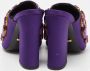 Gucci Vintage Pre-owned Satin mules Purple Dames - Thumbnail 5