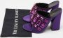 Gucci Vintage Pre-owned Satin mules Purple Dames - Thumbnail 9