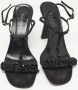 Gucci Vintage Pre-owned Satin sandals Black Dames - Thumbnail 3