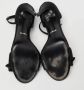 Gucci Vintage Pre-owned Satin sandals Black Dames - Thumbnail 6