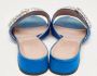 Gucci Vintage Pre-owned Satin sandals Blue Dames - Thumbnail 5