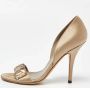 Gucci Vintage Pre-owned Satin sandals Gray Dames - Thumbnail 2