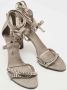 Gucci Vintage Pre-owned Satin sandals Gray Dames - Thumbnail 4