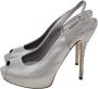 Gucci Vintage Pre-owned Satin sandals Gray Dames - Thumbnail 3