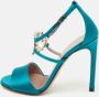 Gucci Vintage Pre-owned Satin sandals Green Dames - Thumbnail 2