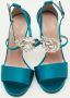 Gucci Vintage Pre-owned Satin sandals Green Dames - Thumbnail 3