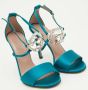 Gucci Vintage Pre-owned Satin sandals Green Dames - Thumbnail 4
