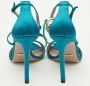 Gucci Vintage Pre-owned Satin sandals Green Dames - Thumbnail 5