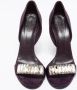 Gucci Vintage Pre-owned Satin sandals Purple Dames - Thumbnail 3
