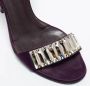 Gucci Vintage Pre-owned Satin sandals Purple Dames - Thumbnail 8