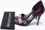 Gucci Vintage Pre-owned Satin sandals Purple Dames - Thumbnail 9