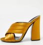 Gucci Vintage Pre-owned Satin sandals Yellow Dames - Thumbnail 2