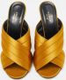 Gucci Vintage Pre-owned Satin sandals Yellow Dames - Thumbnail 3