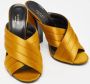 Gucci Vintage Pre-owned Satin sandals Yellow Dames - Thumbnail 4