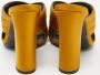 Gucci Vintage Pre-owned Satin sandals Yellow Dames - Thumbnail 5