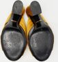 Gucci Vintage Pre-owned Satin sandals Yellow Dames - Thumbnail 6