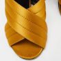 Gucci Vintage Pre-owned Satin sandals Yellow Dames - Thumbnail 8