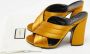 Gucci Vintage Pre-owned Satin sandals Yellow Dames - Thumbnail 9