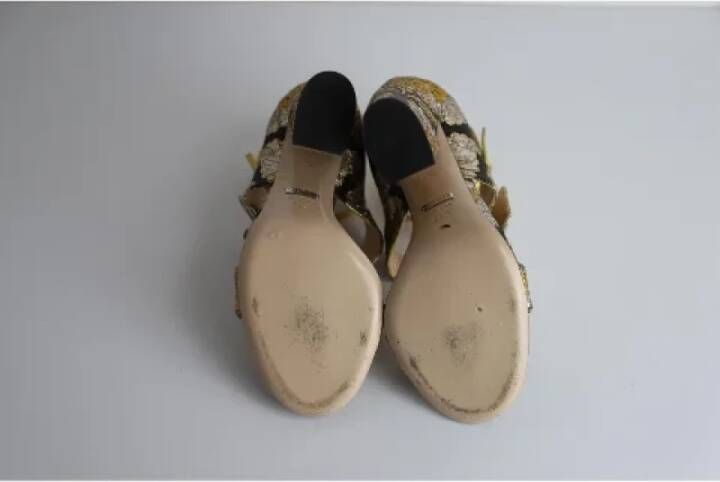 Gucci Vintage Pre-owned Silk sandals Multicolor Dames