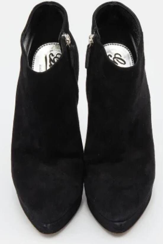 Gucci Vintage Pre-owned Suede boots Black Dames