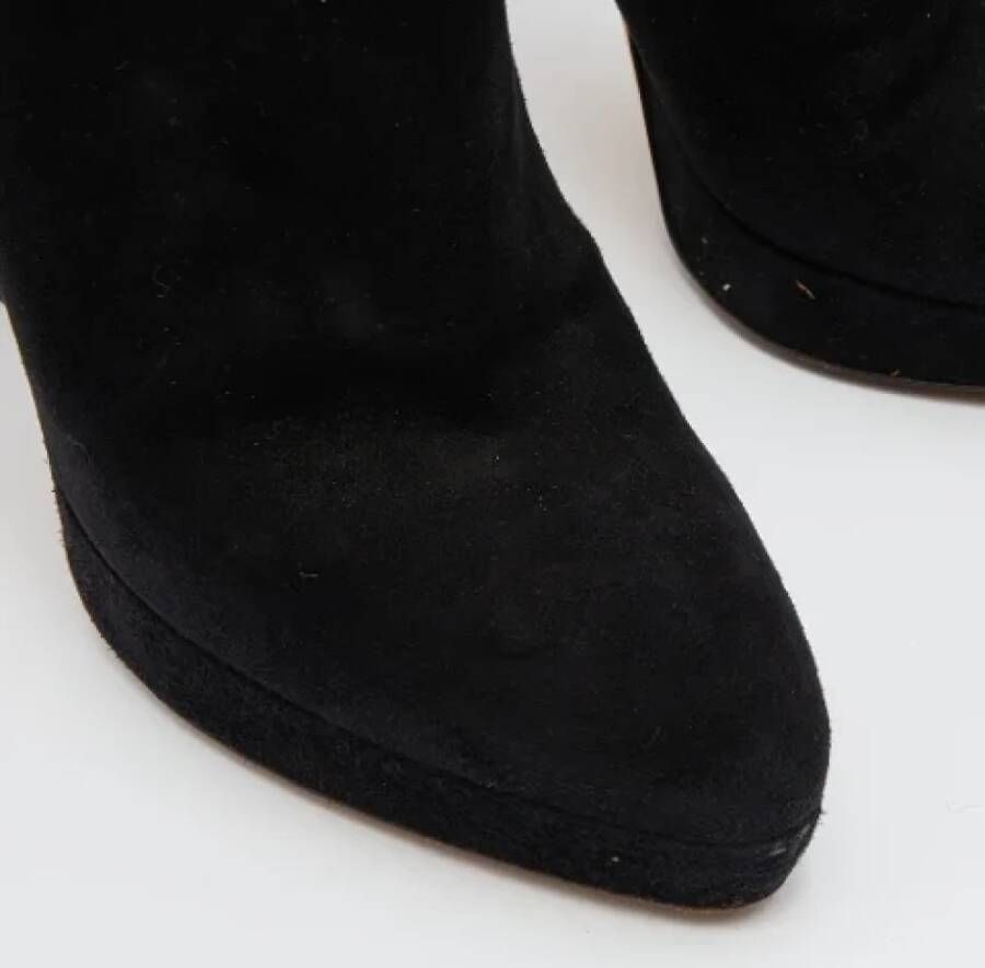 Gucci Vintage Pre-owned Suede boots Black Dames