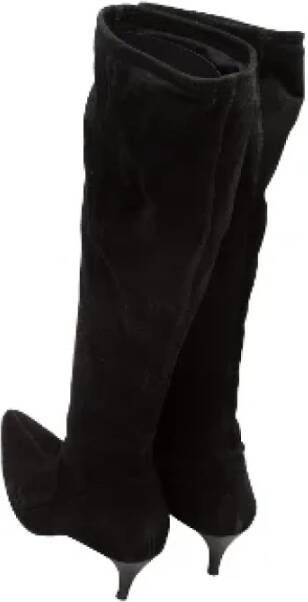 Gucci Vintage Pre-owned Suede boots Black Dames