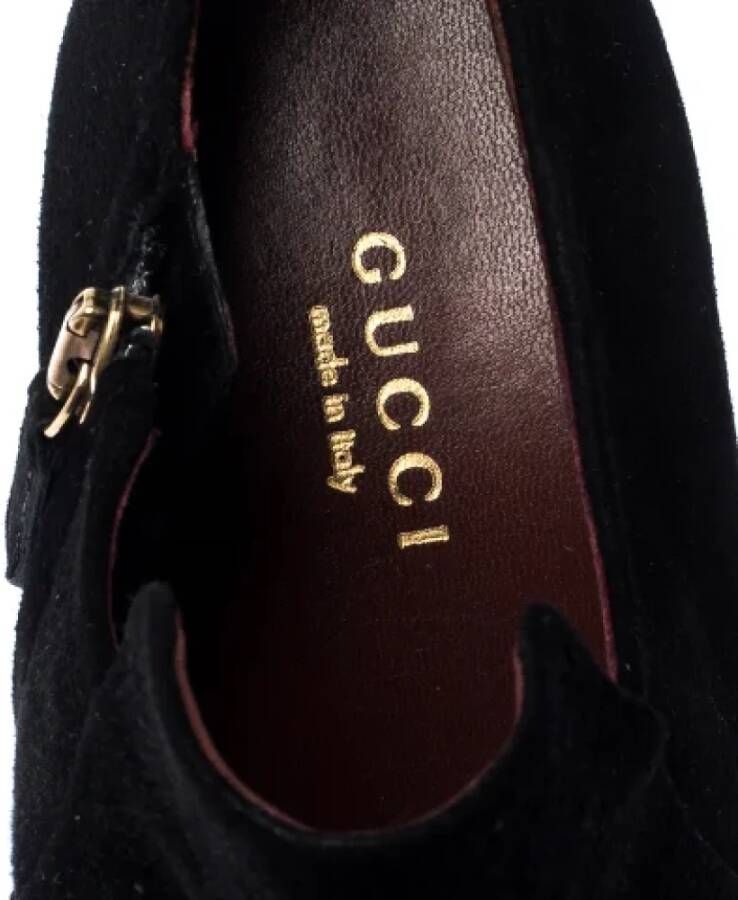 Gucci Vintage Pre-owned Suede boots Black Dames