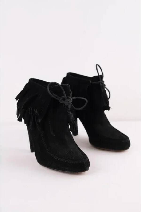Gucci Vintage Pre-owned Suede boots Black Dames