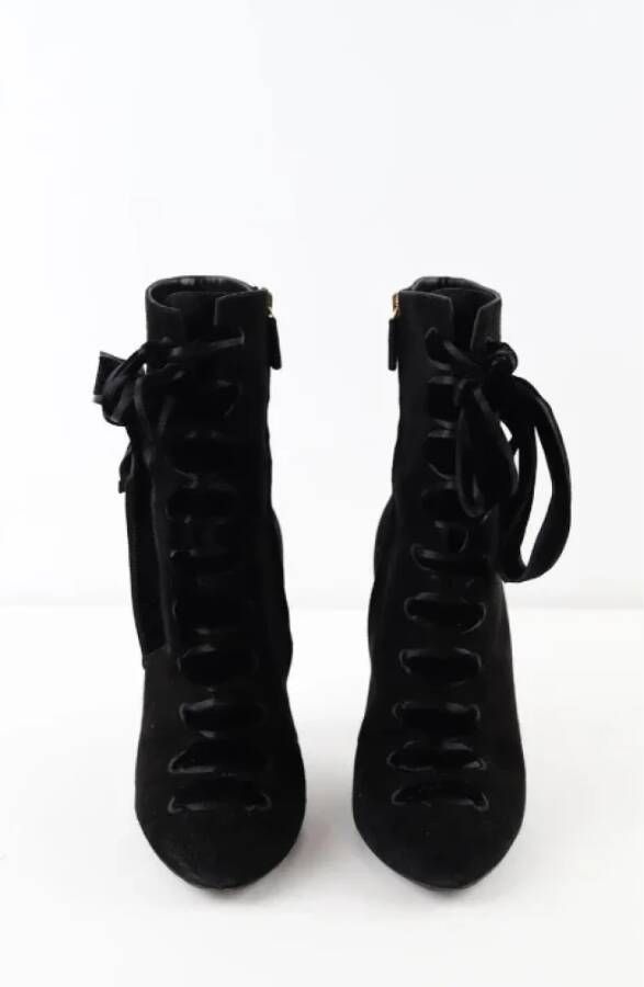 Gucci Vintage Pre-owned Suede boots Black Dames