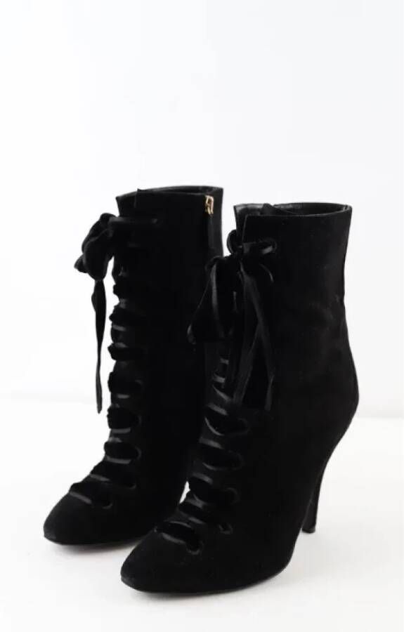 Gucci Vintage Pre-owned Suede boots Black Dames