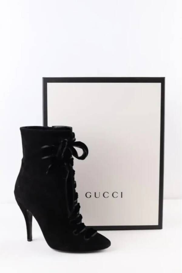 Gucci Vintage Pre-owned Suede boots Black Dames