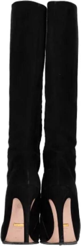 Gucci Vintage Pre-owned Suede boots Black Dames