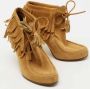 Gucci Vintage Pre-owned Suede boots Yellow Dames - Thumbnail 4