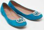 Gucci Vintage Pre-owned Suede flats Blue Dames - Thumbnail 4