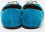 Gucci Vintage Pre-owned Suede flats Blue Dames - Thumbnail 5