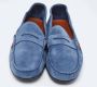 Gucci Vintage Pre-owned Suede flats Blue Dames - Thumbnail 3