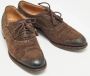Gucci Vintage Pre-owned Suede flats Brown Dames - Thumbnail 3
