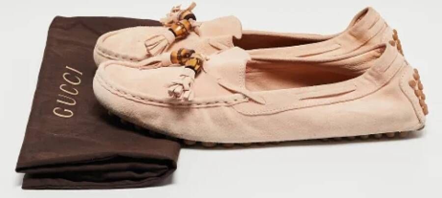 Gucci Vintage Pre-owned Suede flats Pink Dames