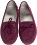 Gucci Vintage Pre-owned Suede flats Purple Dames - Thumbnail 2