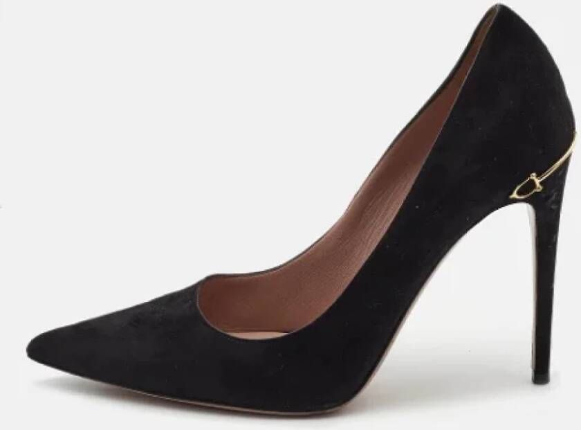 Gucci Vintage Pre-owned Suede heels Black Dames
