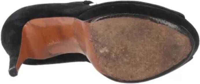 Gucci Vintage Pre-owned Suede heels Black Dames