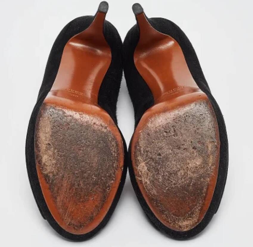 Gucci Vintage Pre-owned Suede heels Black Dames