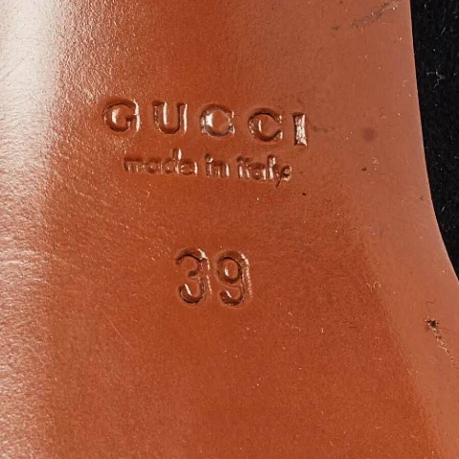 Gucci Vintage Pre-owned Suede heels Black Dames