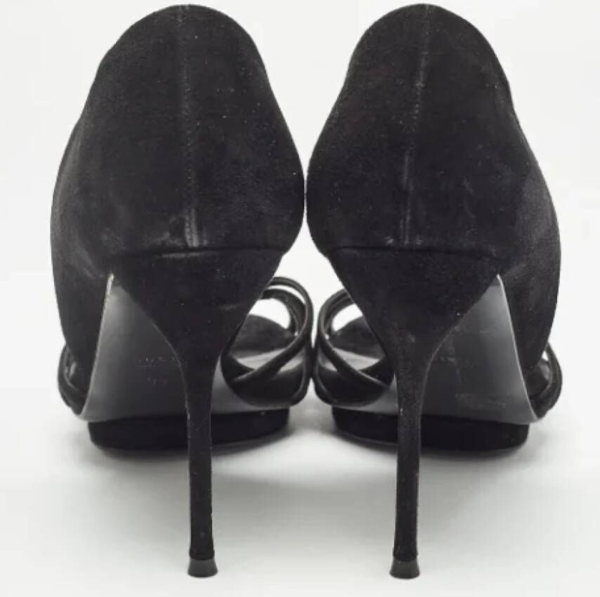 Gucci Vintage Pre-owned Suede heels Black Dames