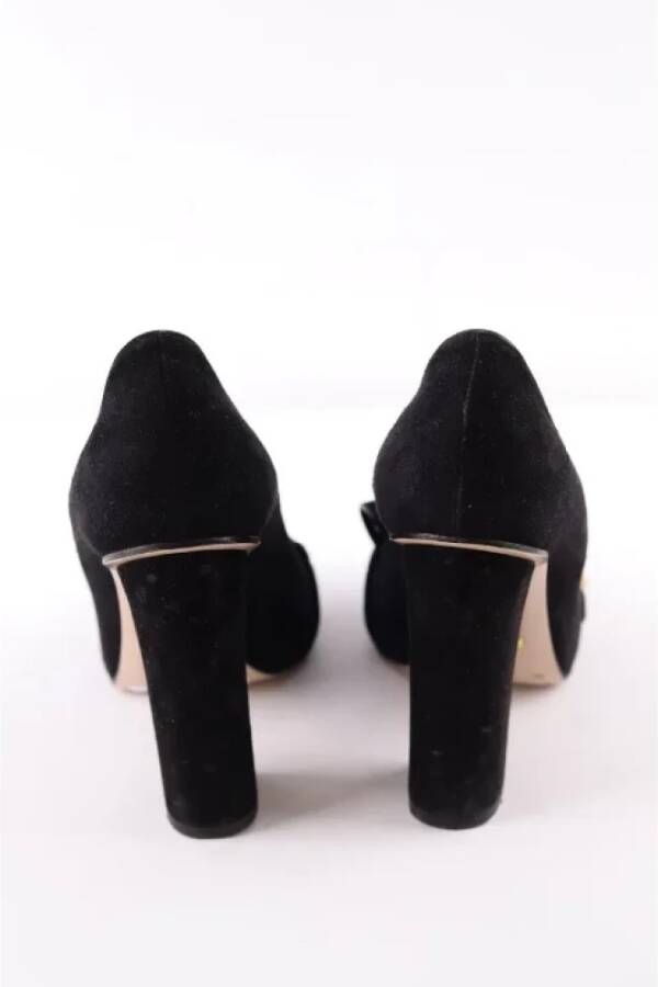Gucci Vintage Pre-owned Suede heels Black Dames