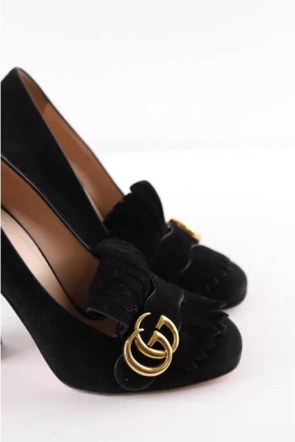 Gucci Vintage Pre-owned Suede heels Black Dames